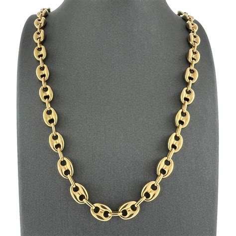 22 inch gucci link necklace|gucci link chain for men.